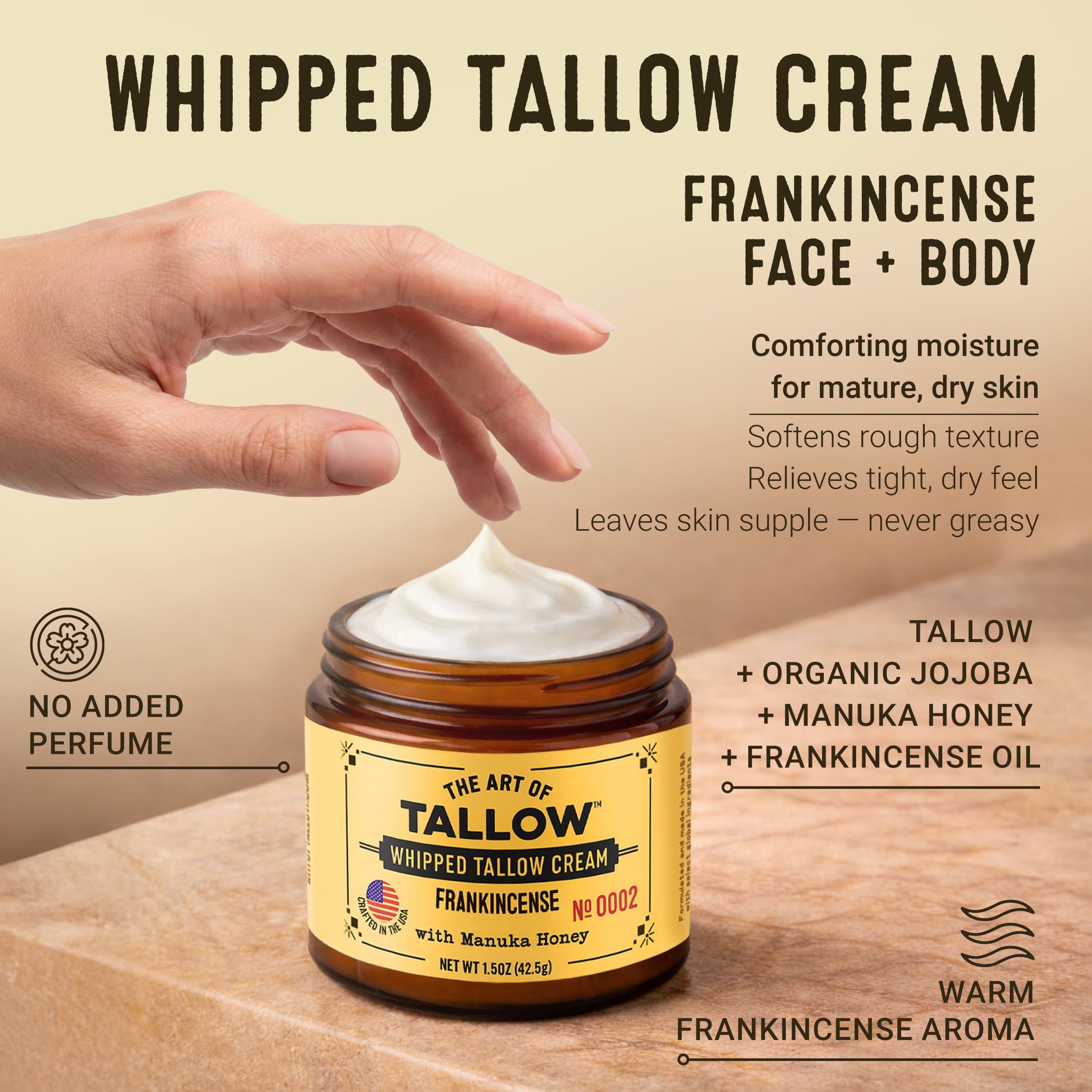 Frankincense Whipped Tallow Moisturizer by The Art of Tallow — ingredient detail